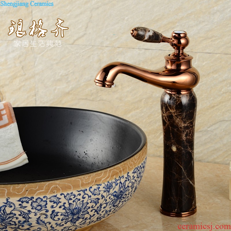 Koh larn, qi stage basin square square the lavabo Mosaic bathroom art basin basin ceramic lavatory basin