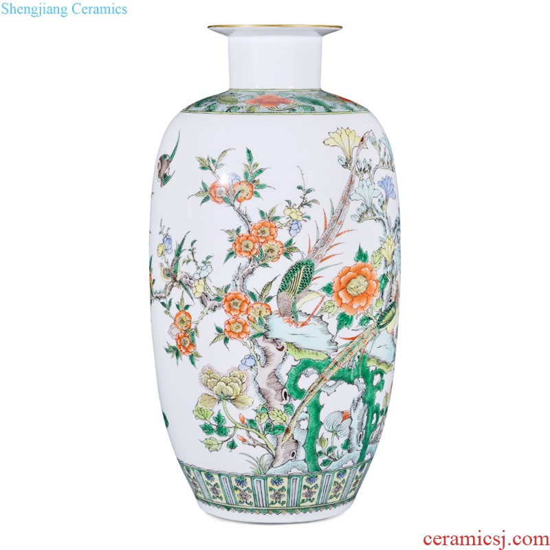 Hand-painted kiln jingdezhen ceramics vase has sounds of modern Chinese style living room collection mountain home furnishing articles