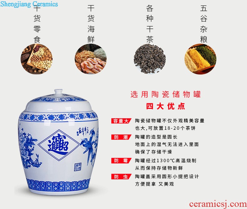 Jingdezhen ceramics antique blue-and-white bound branch lotus bottles of Chinese classical large Angle of the sitting room a few adornment furnishing articles