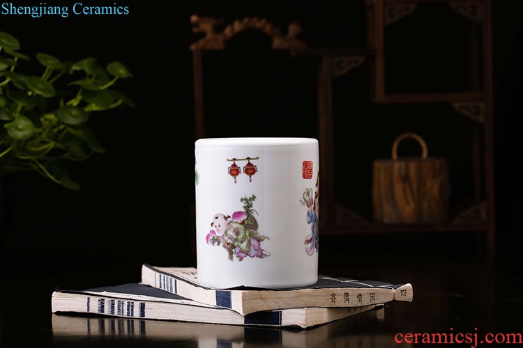 Jingdezhen ceramics China red large vases, flower arrangement home sitting room new adornment large-sized furnishing articles