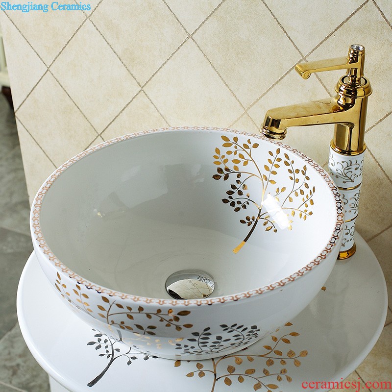 Ceramic floor pillar type lavatory small toilet lavabo balcony one basin art basin of the post