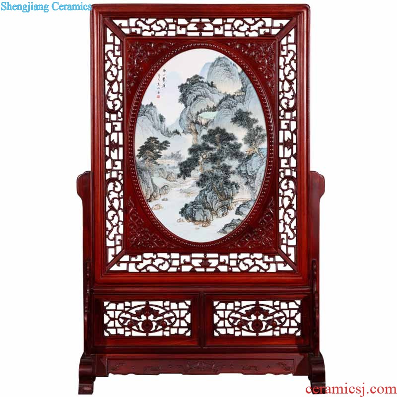 Jingdezhen ceramics furnishing articles pure white cranes Chinese style household adornment knife clay flower vase creative living room