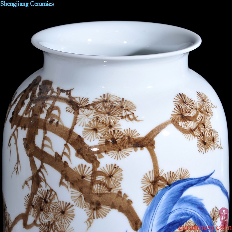 Jingdezhen ceramics Lrene smile vases, flower receptacle Modern home sitting room adornment is placed