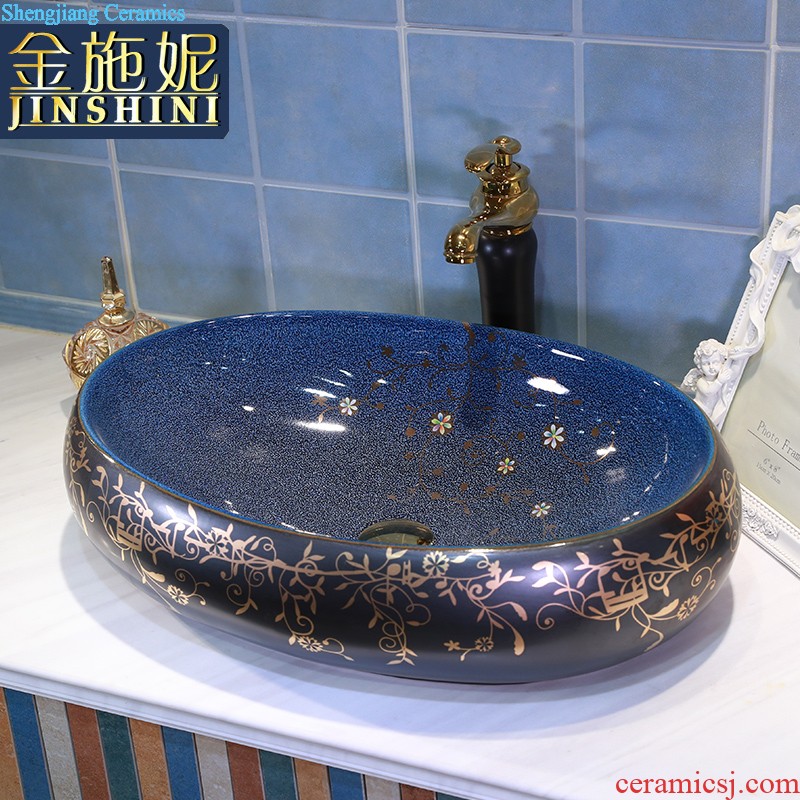 On the ceramic bowl lotus art basin sink basin bathroom sinks counters are contracted household