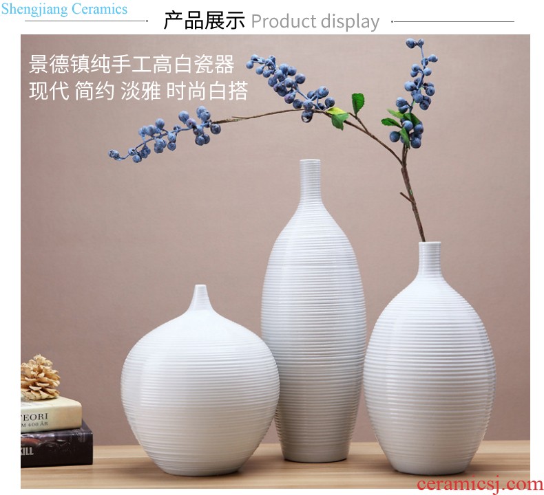 Jingdezhen ceramics Kiln archaize crack glaze jun porcelain vase household of Chinese style the sitting room porch large furnishing articles