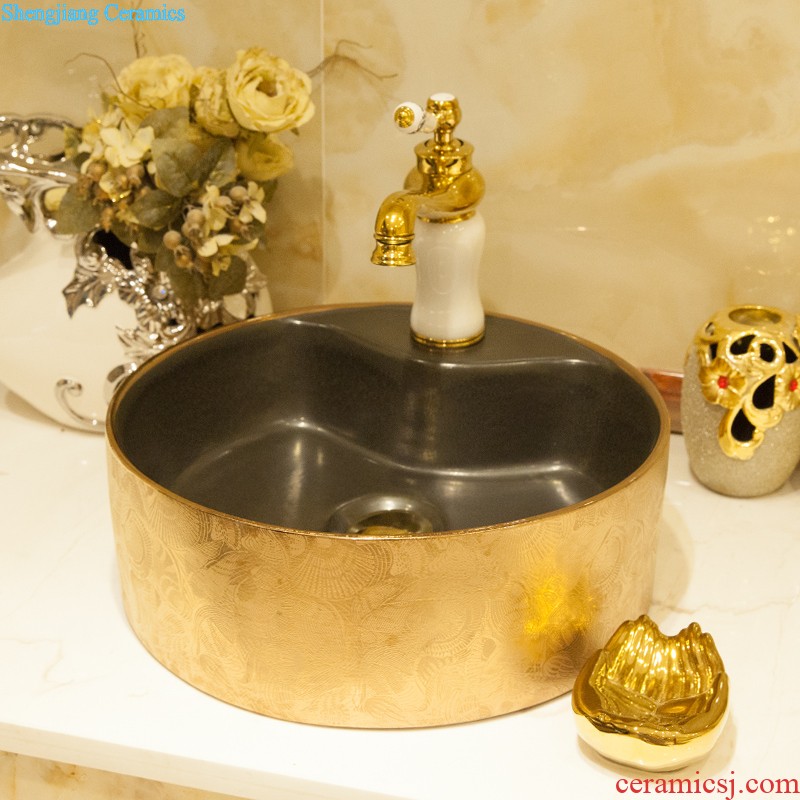 Koh larn, qi Increase the stage basin ceramic toilet lavabo that defend bath lavatory basin of art Straight thread sea