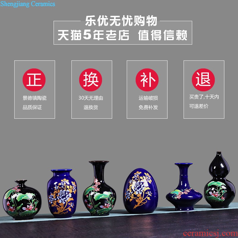 Jingdezhen ceramics furnishing articles hand-painted crane ShouYanNian hang dish sitting room of Chinese style household adornment sat dish TV ark