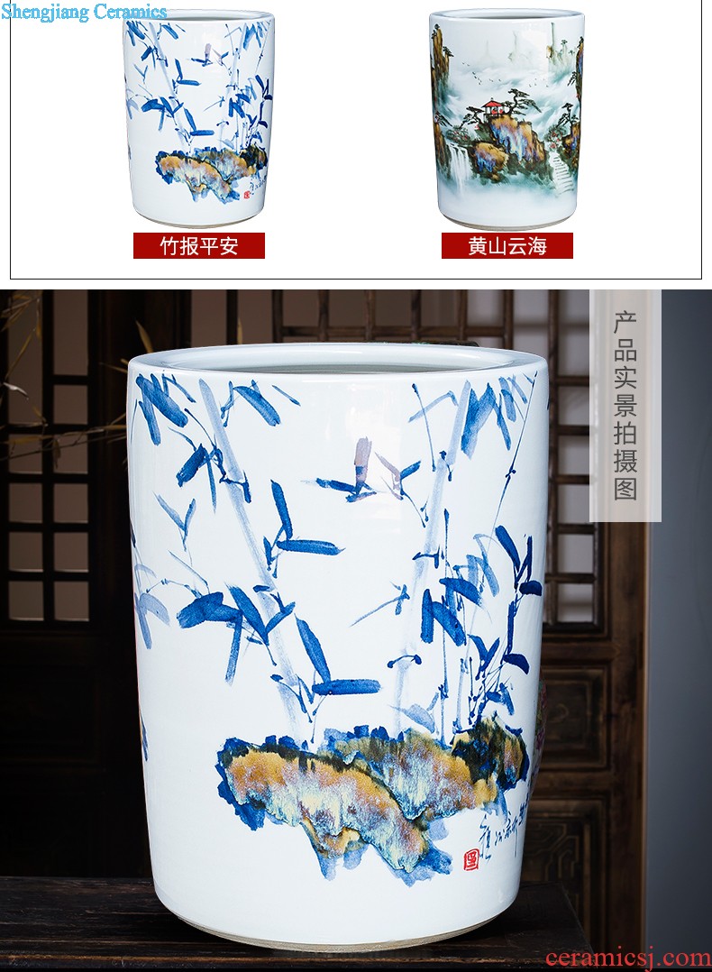 Jingdezhen ceramic hand-painted landing big vase for years for home furnishing articles hotel lobby decoration gb0 sitting room