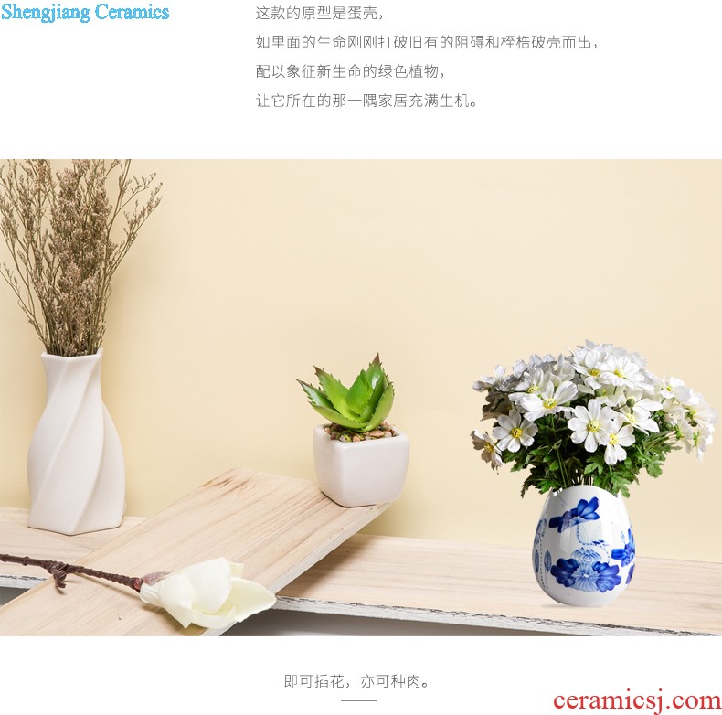 Classic blue and white porcelain vase cb32 jingdezhen ceramics sitting room adornment is placed the general tank storage tank caddy