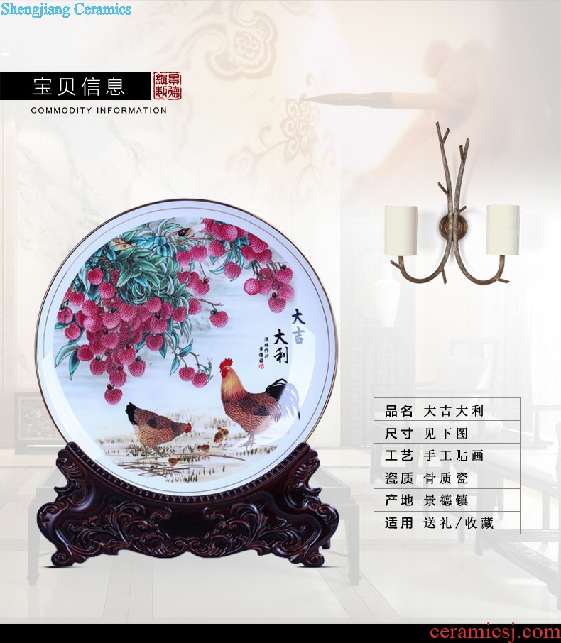 Jingdezhen ceramics penjing masters hand draw landscape design sitting room ground large vase household ornaments