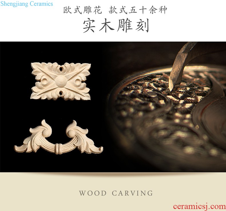 Dongyang woodcarving flowers wardrobe piece of european-style solid wood decal door ark of the head of a bed of carve patterns or designs on woodwork furniture decorative wooden flower GuiJiao flower