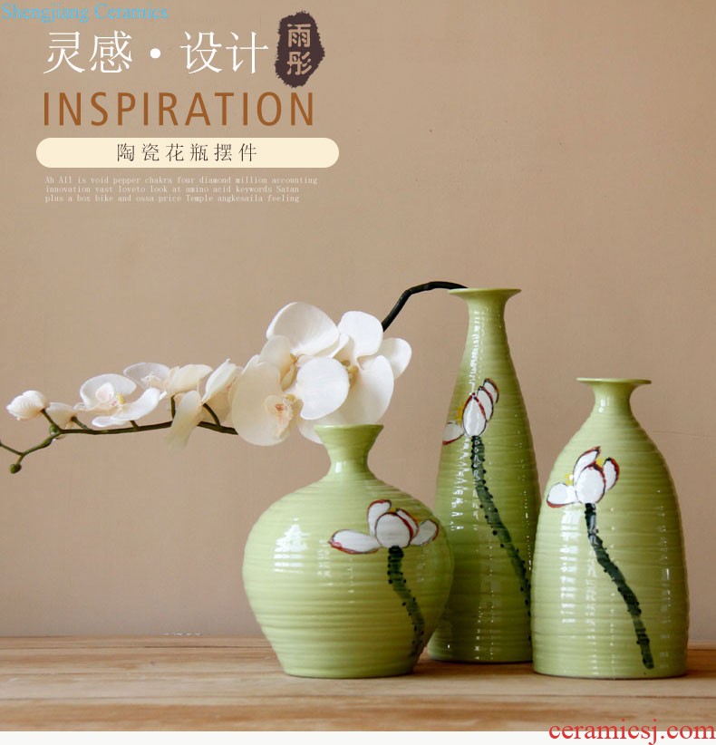 Rain tong home | jingdezhen ceramic high-temperature kiln ceramic flower, flower vases, ceramic furnishing articles porch decoration