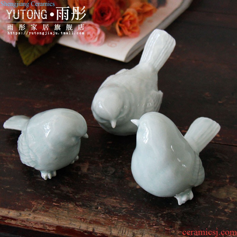 Rain tong home | jingdezhen creative shadow celadon handmade porcelain live sheep household adornment ornament porcelain decoration space