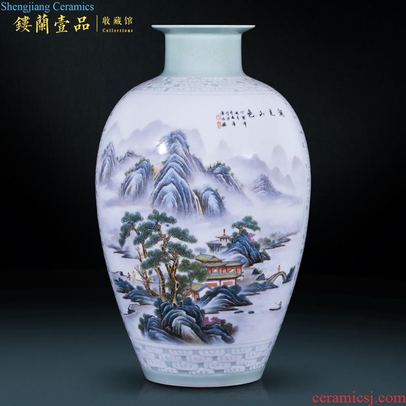 Jingdezhen ceramics of large vases, new Chinese style villa decoration to the hotel opening party furnishing articles customized gifts