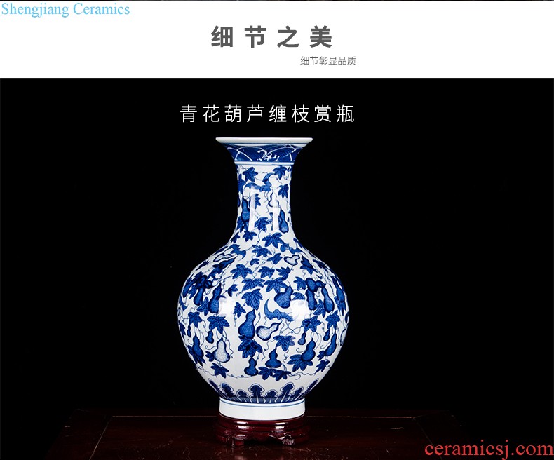 Hg23 jingdezhen ceramics water point pen container four treasures of the study room home desk of peach blossom decoration indoor furnishing articles