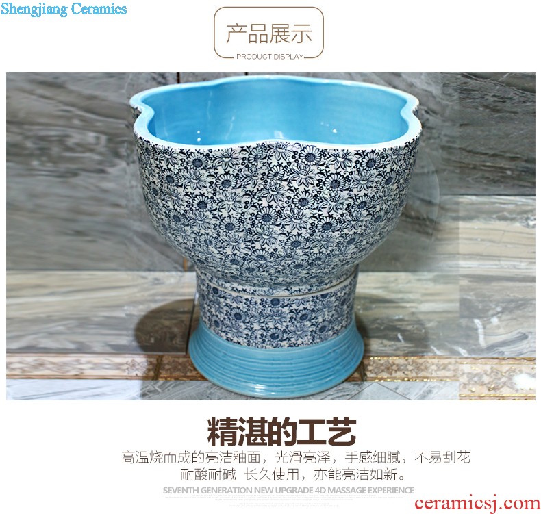 Koh larn neat package mail more art to mop basin Jingdezhen ceramic mop pool Mop pool round The ancient philosophers figure