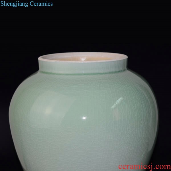 Jingdezhen ceramic pot Chinese hand-painted lotus sitting room between example creative household soft adornment handicraft furnishing articles