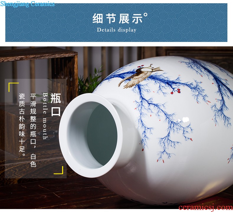 Archaize of jingdezhen ceramics powder enamel vase imitation qianlong year Chinese style classical Angle of the sitting room a few adornment furnishing articles