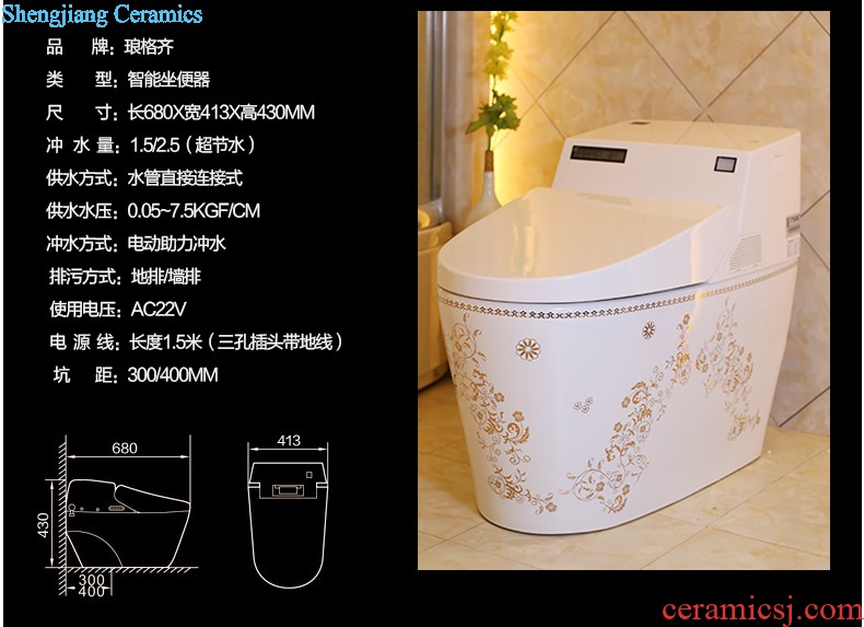 Koh larn, qi column basin ceramic lavabo basin floor balcony column type lavatory toilet a whole column