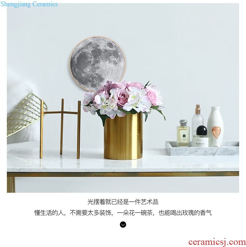 Mr Han mei Nordic contracted sitting room mesa ceramic simulation flower vase decoration ark creative Vienna furnishing articles