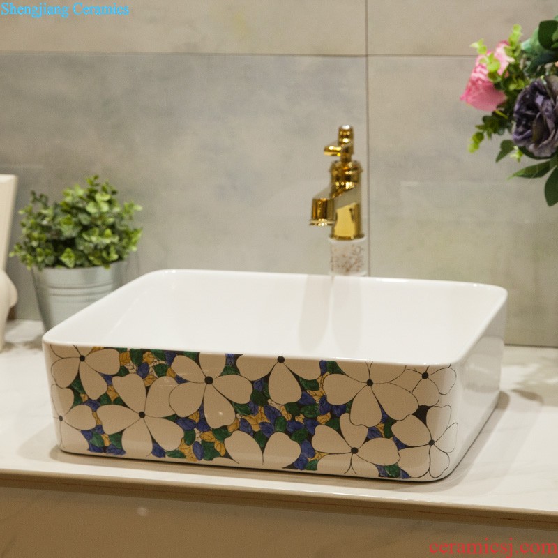 Koh larn neat square stage basin sink ceramic lavatory art to toilet stage basin reed blue of the basin that wash a face