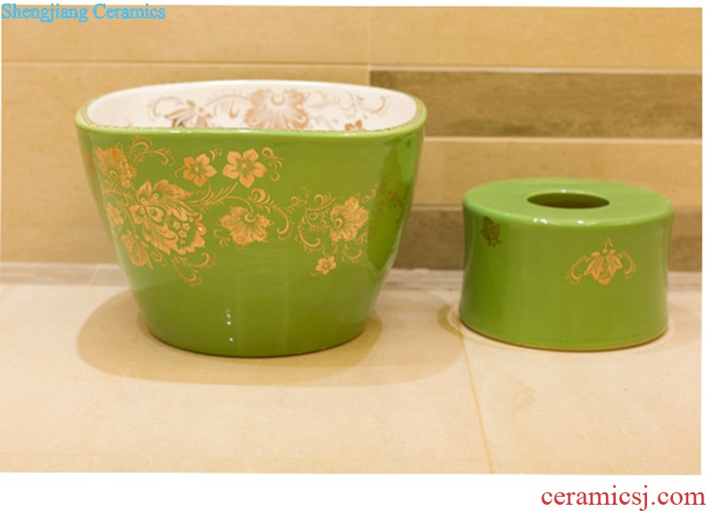 Koh larn, qi stage basin of the basin that wash a face the sink basin sinks special-shaped ceramic sanitary ware art fashion living flower