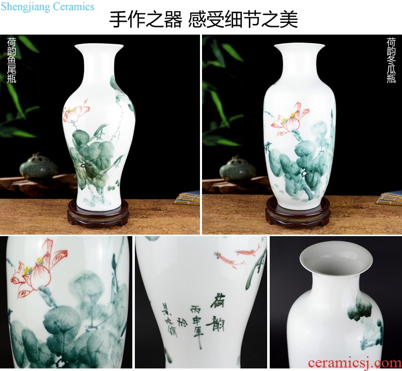 Jingdezhen ceramic modern new Chinese style flower vase The sitting room TV wine porch place home decoration