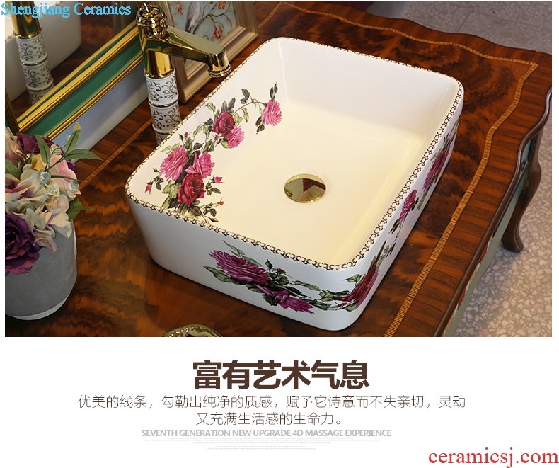 The package mail on bonsai, ceramic lavabo that defend bath lavatory basin art basin of elliptic small Roman