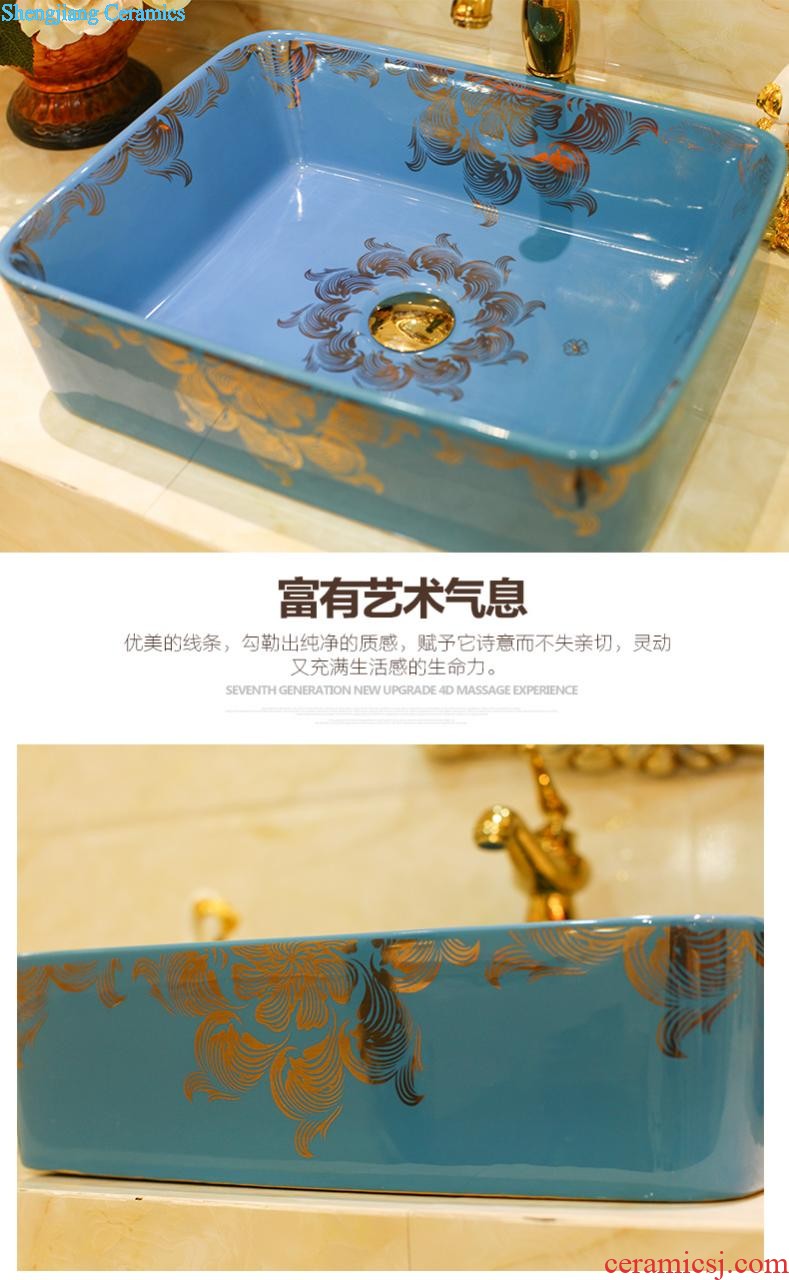 The package mail on bonsai, ceramic lavabo that defend bath lavatory basin art basin waist drum the colour it is