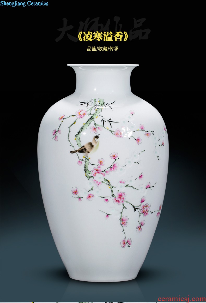 HC - 082 jingdezhen ceramics hand-painted peony of large vases, modern home sitting room decoration that occupy the home furnishing articles