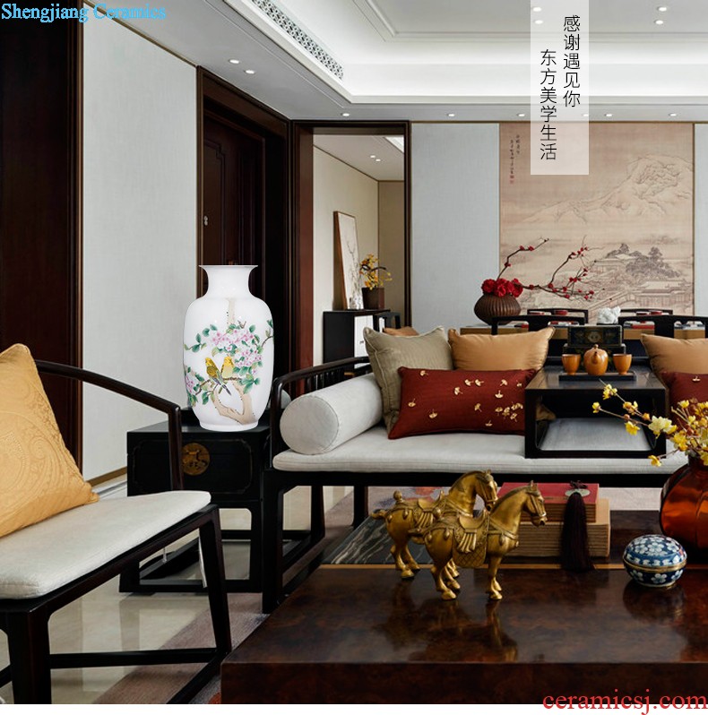 Jingdezhen ceramics of large vases, flower arranging the sitting room porch place large villa home decoration arts and crafts