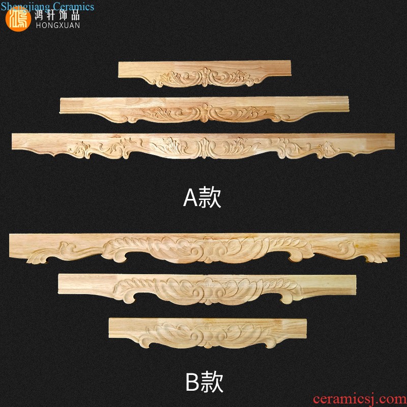 Carved wooden circular flower piece of solid wood ceiling large disk decals Chinese style ceiling carved wooden flower bed setting wall decoration