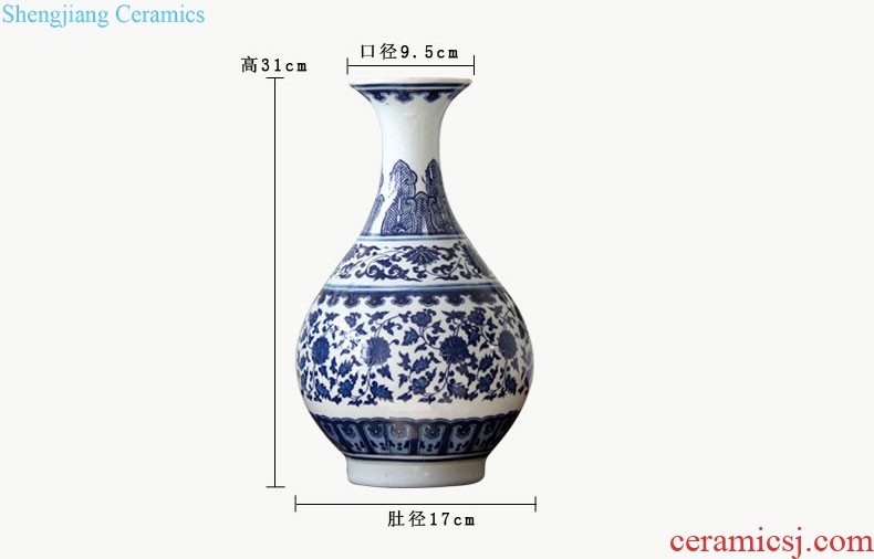 The rain tong household porcelain | hand Jingdezhen ceramics space wall-mounted home furnishing articles Rockery wall act the role ofing porcelain