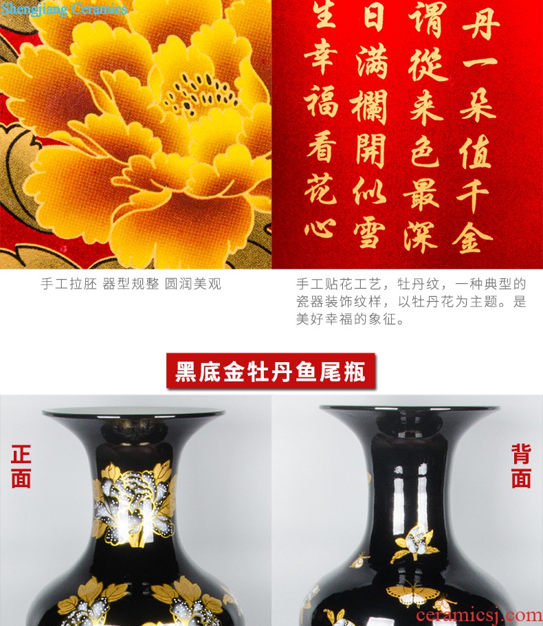 Archaize floor big e211 jingdezhen ceramics vase guest-greeting pine home sitting room adornment hotel furnishing articles