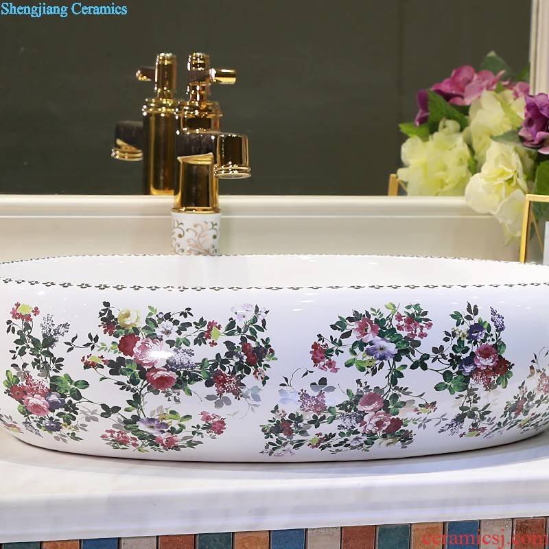 Gold cellnique Jingdezhen ceramic sanitary ware art stage basin sink basin splendid tiancheng 626