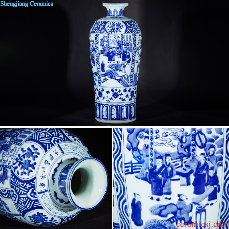 Jingdezhen ceramics famous hand-painted vases, flower arranging furnishing articles success archaize rich ancient frame sitting room adornment