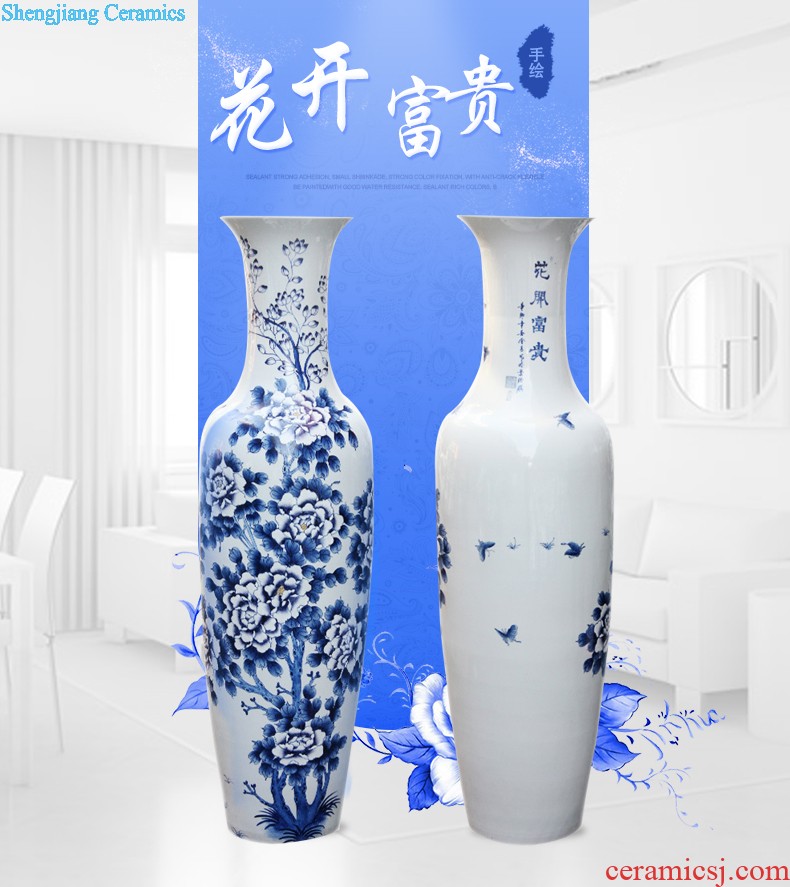 Aj69 jingdezhen ceramics lad play big altar canister home sitting room adornment furnishing articles rich ancient frame handicraft