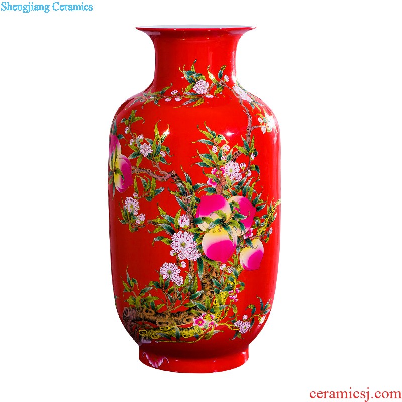 Jingdezhen ceramics by furnishing articles hand-painted vases, flower arranging new Chinese style household ladder sitting room adornment