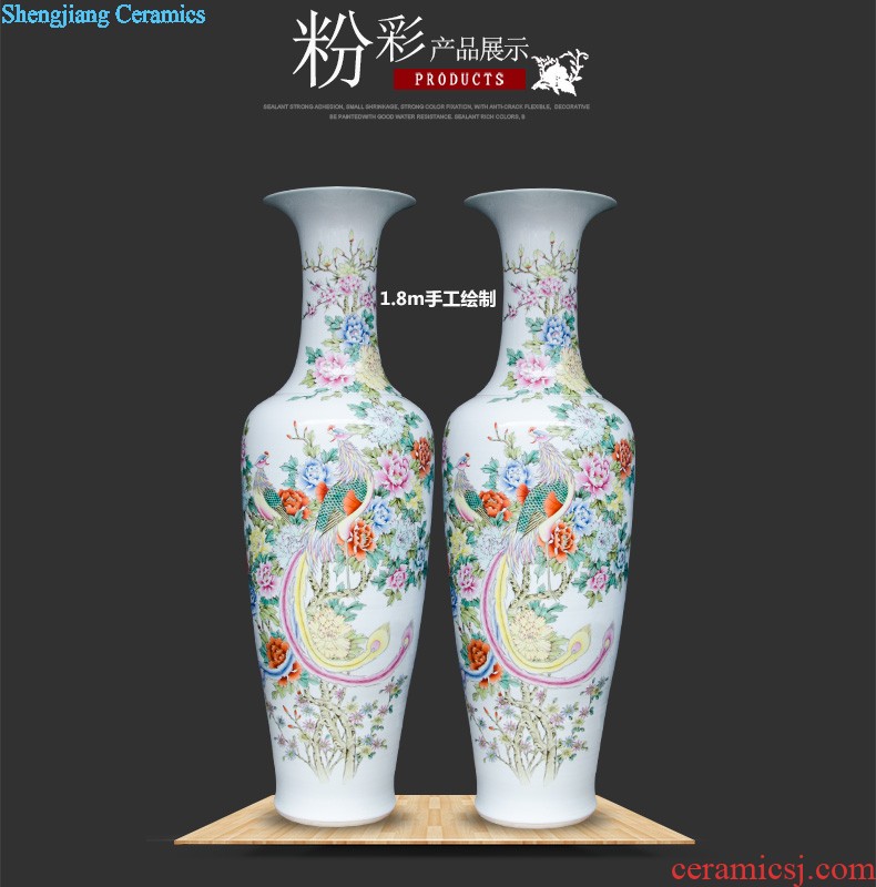 Z047 archaize of jingdezhen ceramics kiln crack vase household decoration decoration decoration large living room