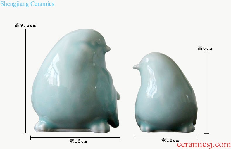 Rain tong home | jingdezhen creative shadow celadon handmade porcelain live sheep household adornment ornament porcelain decoration space