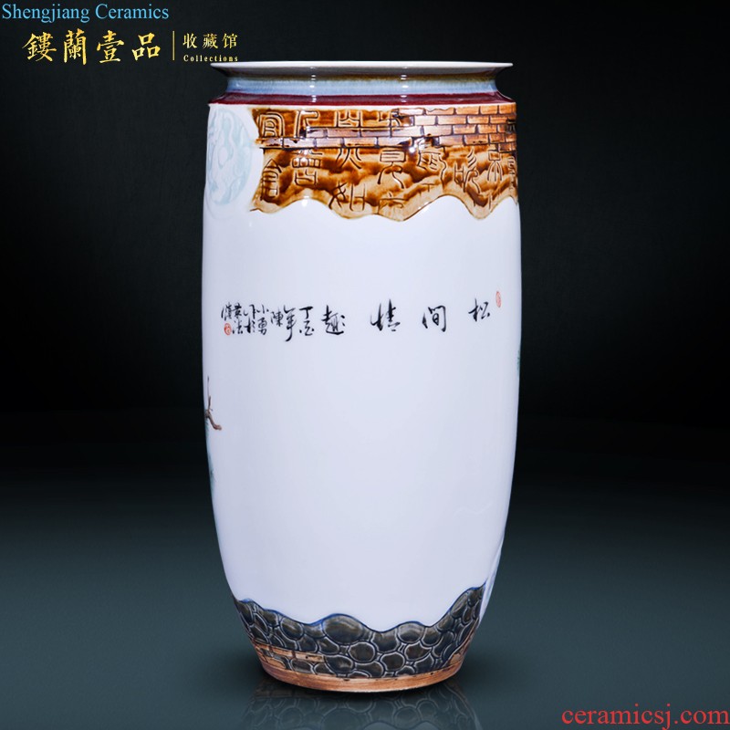 Jingdezhen ceramics under MAO porcelain glaze colorful thin foetus dried flower vase sitting room porch decorate TV ark furnishing articles