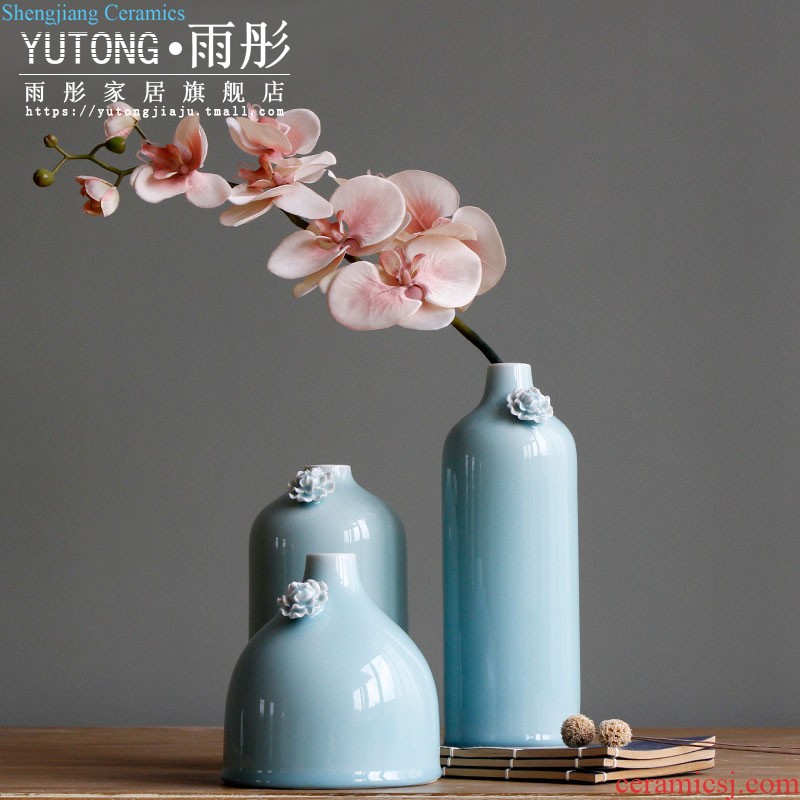 Rain tong home furnishing articles/| ceramic pot-bellied drum lively lemon yellow The sitting room/home decoration porch place