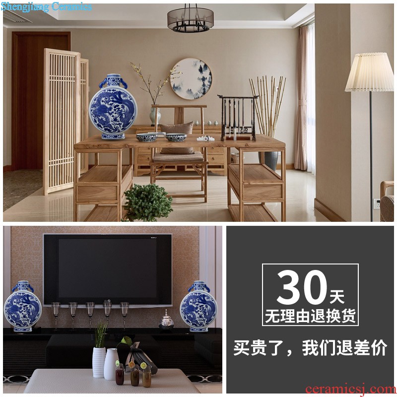 Jingdezhen ceramics vases, flower arranging furnishing articles creative home sitting room desktop TV ark wedding gifts