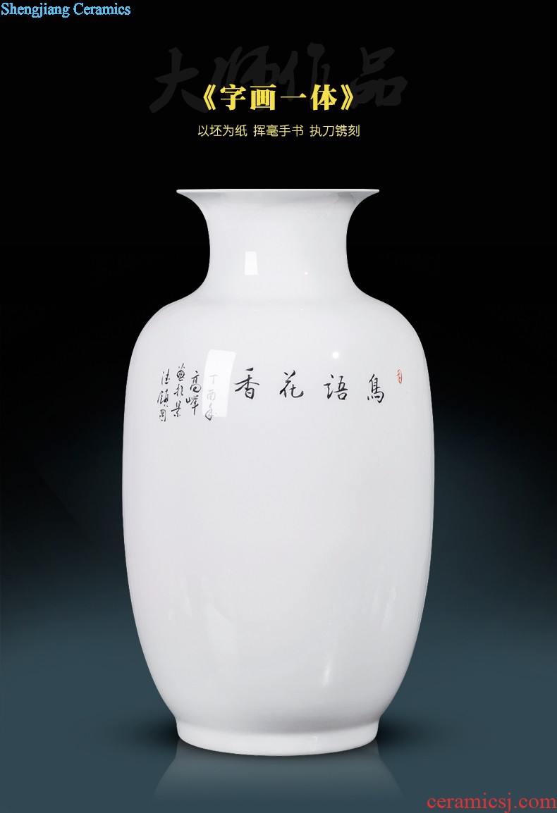 Jingdezhen ceramics of large vases, flower arranging the sitting room porch place large villa home decoration arts and crafts