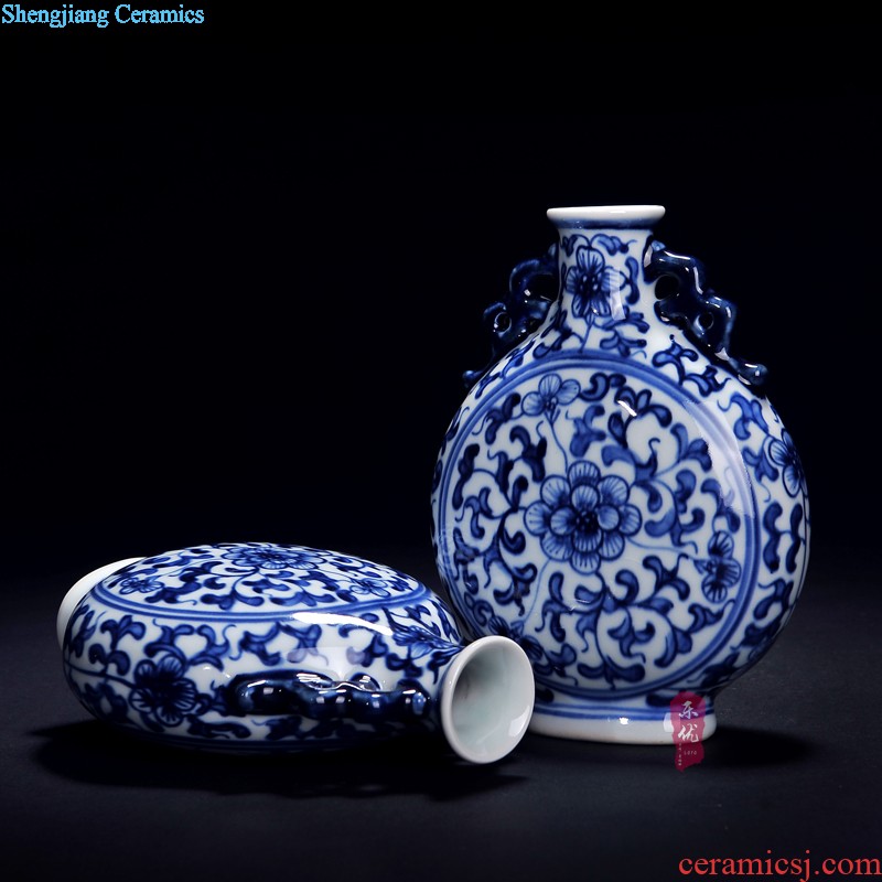 Jingdezhen ceramics glaze of crack open the vase Fashion contracted and contemporary adornment handicraft furnishing articles in the living room