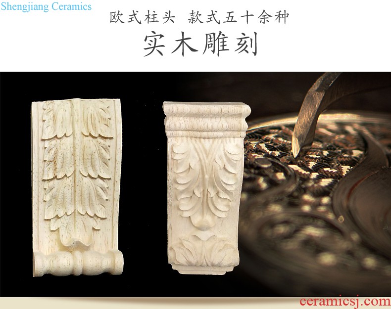 Angle of european-style solid wood flower small accessories line furniture of Chinese style wood carve patterns or designs on woodwork applique dongyang woodcarving flowers