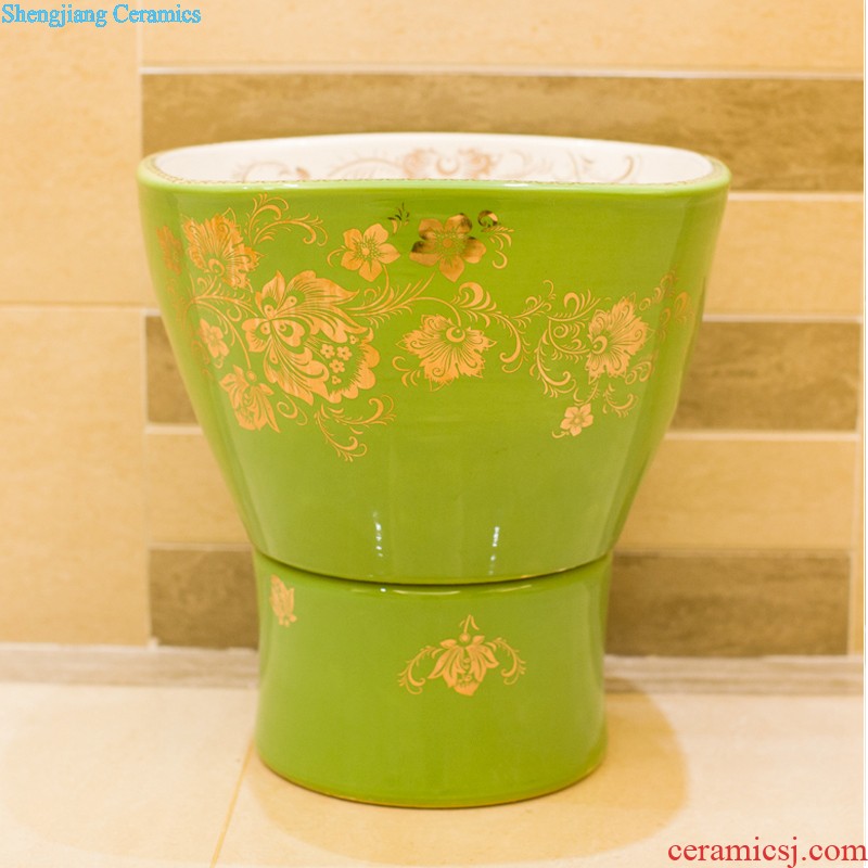 Koh larn, qi stage basin of the basin that wash a face the sink basin sinks special-shaped ceramic sanitary ware art fashion living flower