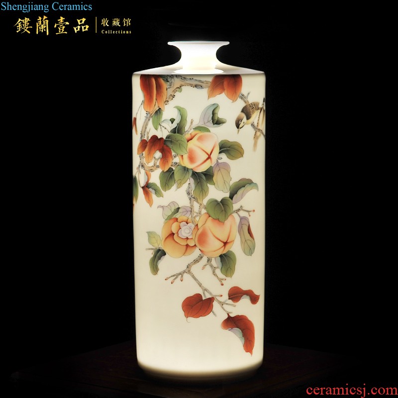 Jingdezhen ceramics hand-painted furnishing articles Chinese style living room home outfit of large vase wedding bridal jewelry decoration