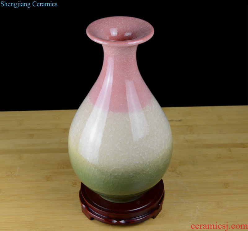 Jingdezhen European ceramic vase furnishing articles home sitting room TV ark dried flowers flower arrangement soft adornment porch decoration