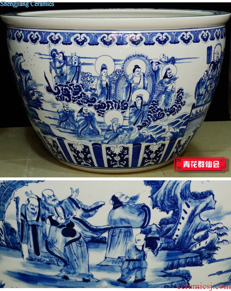 Jingdezhen ceramics zen three-piece floret bottle of flower arrangement, sitting room of Chinese style household decorations crafts